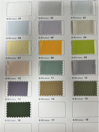 GZ-SH SH-L6434# Ingredients: 100% Polyester Width: 145cm Weight: 74g/㎡ Rudolph UV resistance 3M moisture absorption and quick drying Rudolph cool feeling side view